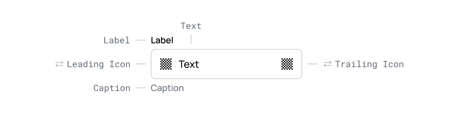 Text Input anatomy