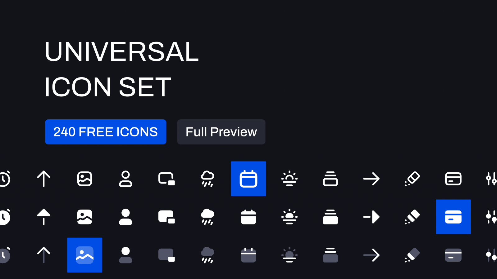 Universal Icon Set | Preview